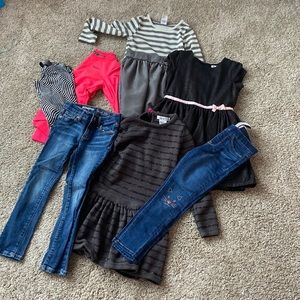 Lot of size 5 girls clothes.